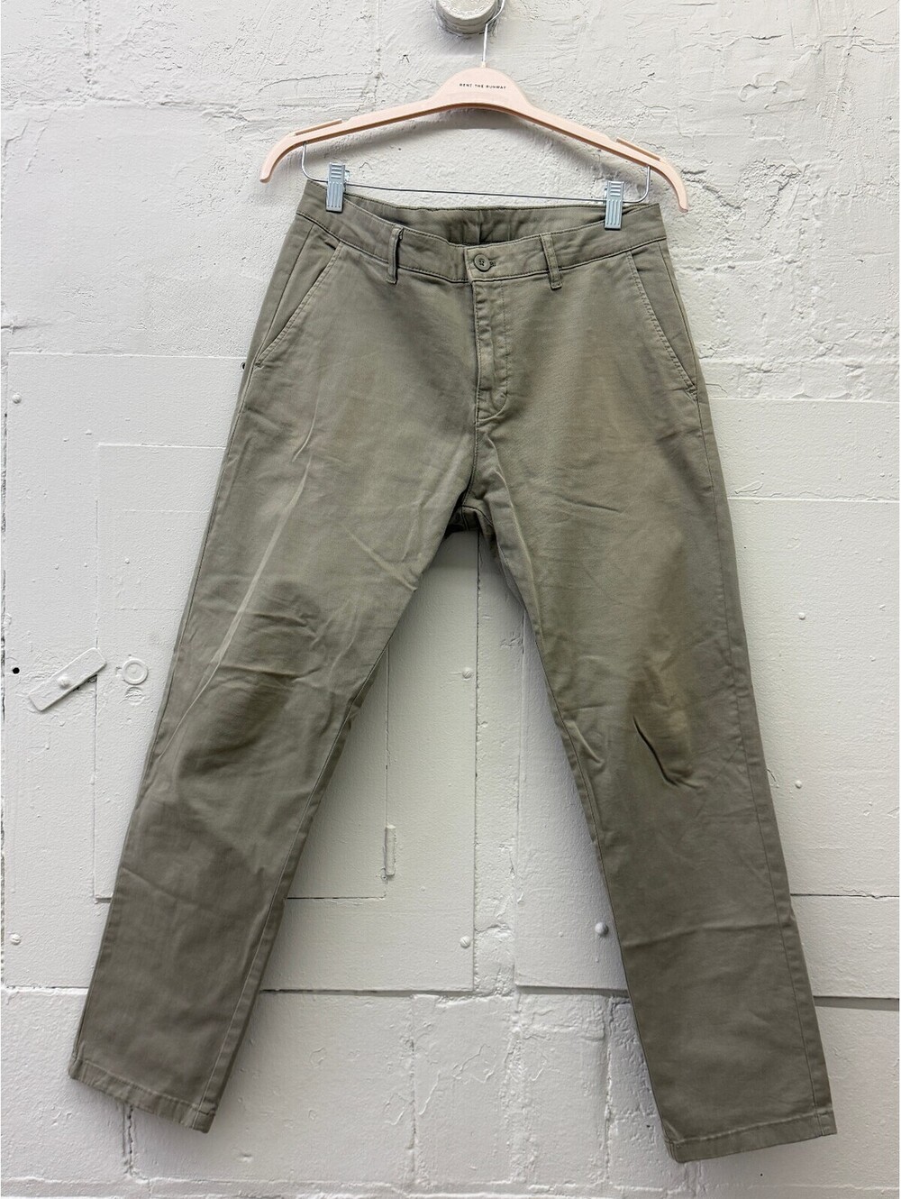 ZARA Men's straight leg casual relaxed Khaki Pants
